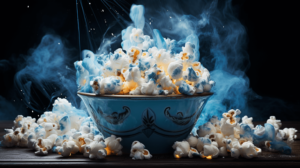 blue popcorns