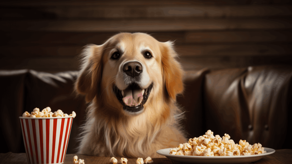 cheerful_golden_retriever_sittin_near_pop_corn